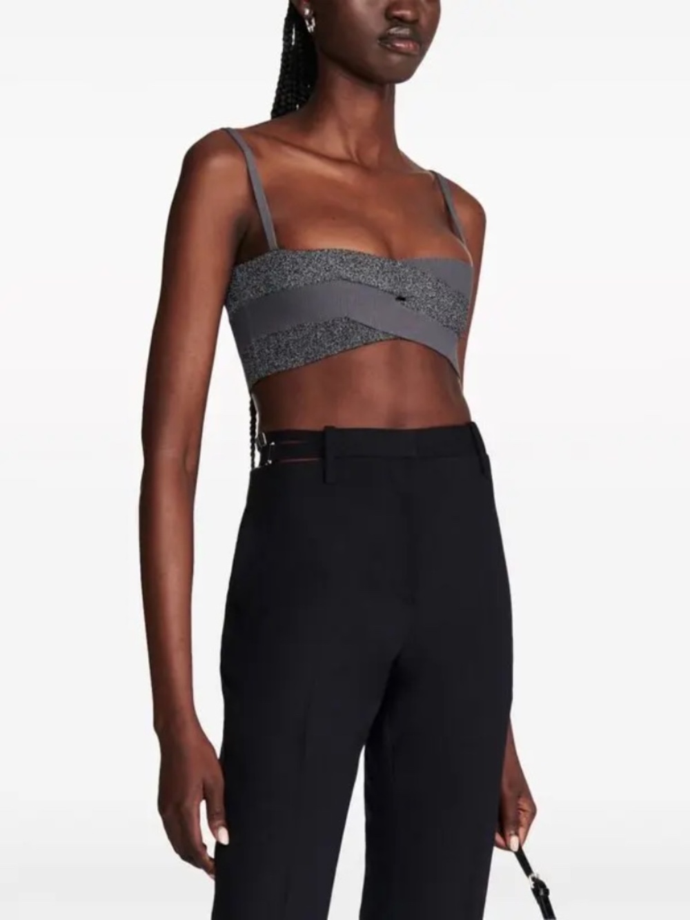 Dion Lee Interlocked Reflective Bralette